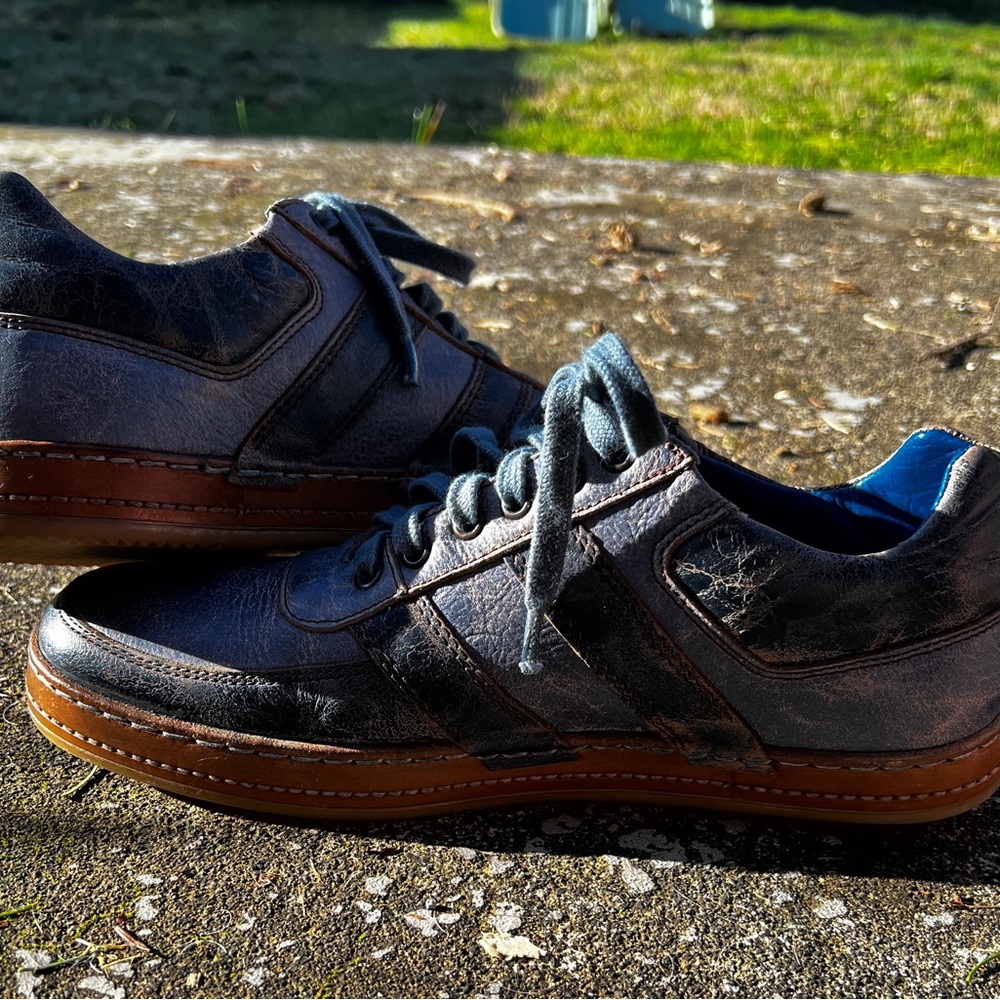 BED|STU Firepower Cobalt Deep Blue Lux Men's Sneakers, 10.5 - Picture 10 of 13
